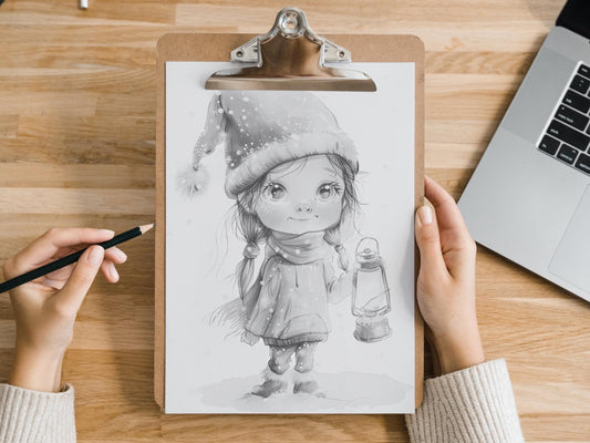 Dibujos para colorear de Navidad, Libro para colorear de Navidad/Libro de Navidad para adultos/Páginas para colorear de invierno/Escenas navideñas/Páginas para colorear de Navidad/Colorear festivo