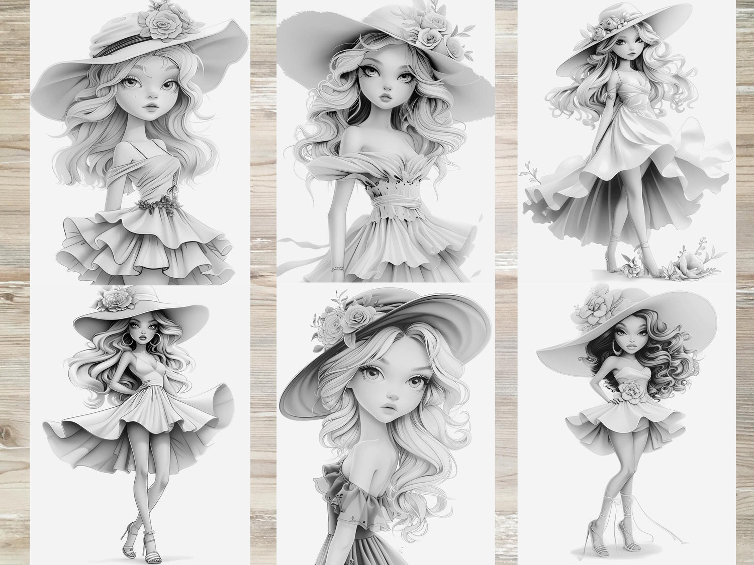 Doll Coloring Pages – Cute & Fashionable Printable Designs