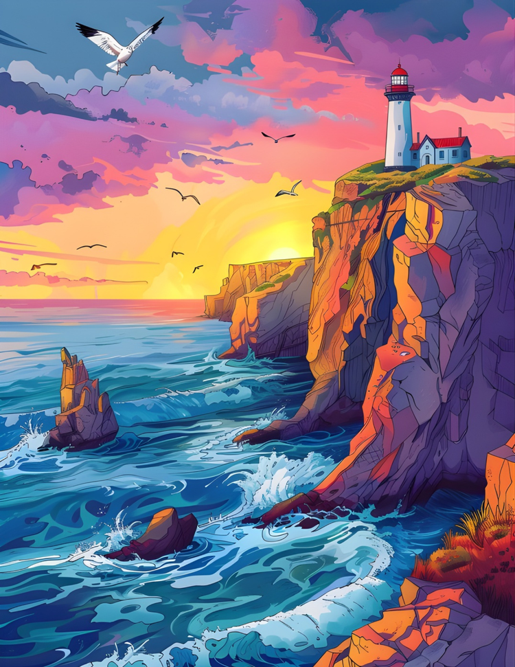 Landscape Coloring Pages – Scenic & Relaxing Printable Designs