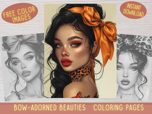 Dibujos para colorear de moños, Dibujos para colorear, Coqueta, Dibujos para colorear en escala de grises, Dibujos para colorear para adultos, Libro para colorear, Dibujos para colorear para mujeres, Dibujos para colorear de maquillaje