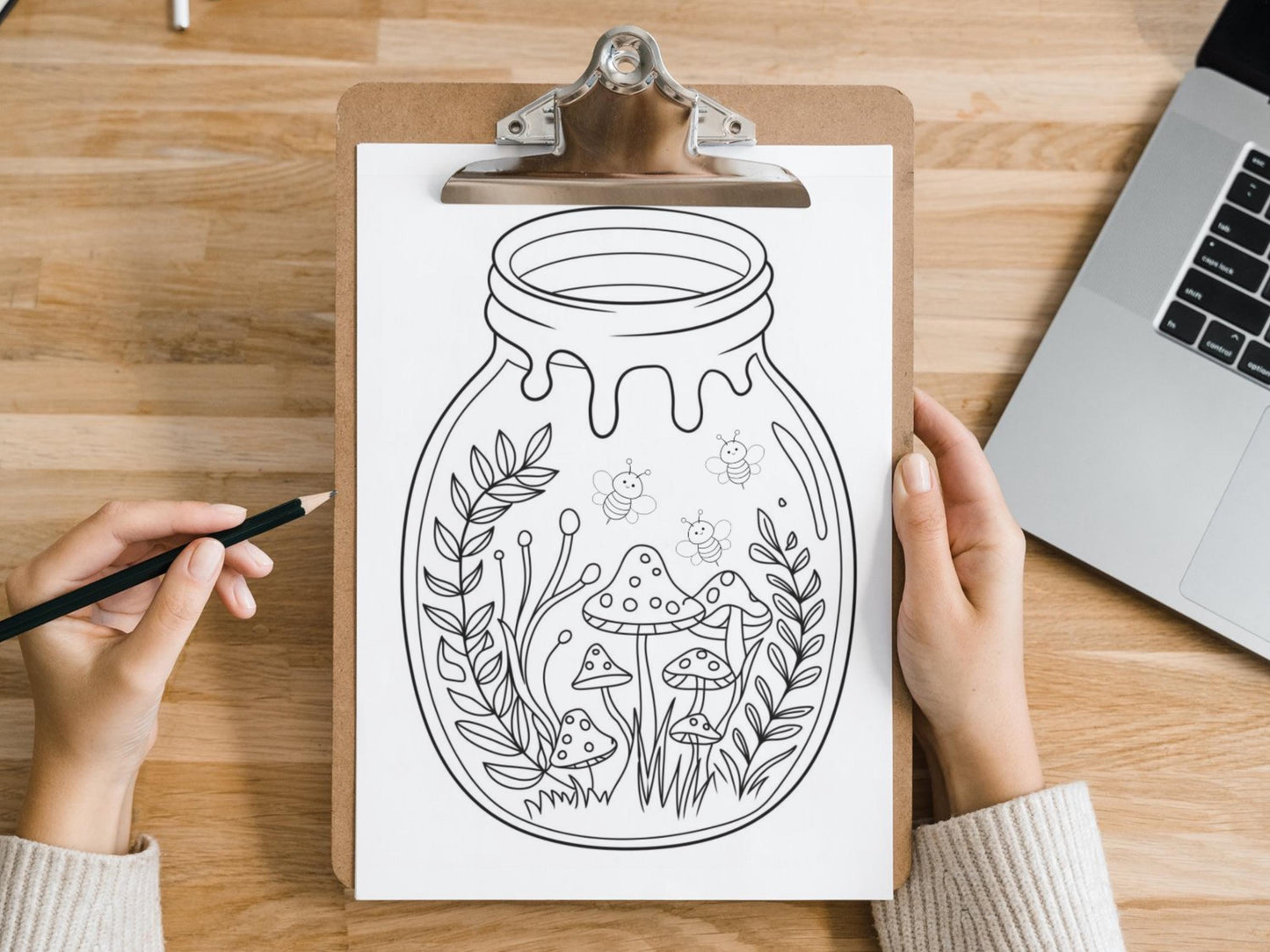 Dibujos de abejas para colorear para imprimir / Dibujos de abejas para colorear para adultos / Dibujos de abejas para colorear / Libro para colorear de frascos, Dibujos de abejas para imprimir