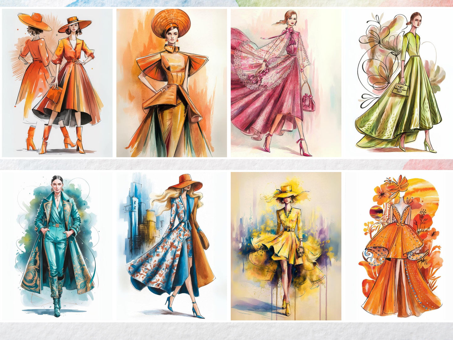 Dibujos para colorear de moda, Dibujos para colorear ropa, Dibujos para colorear de moda para adultos, Libro para colorear de moda para adultos, Diseño de moda