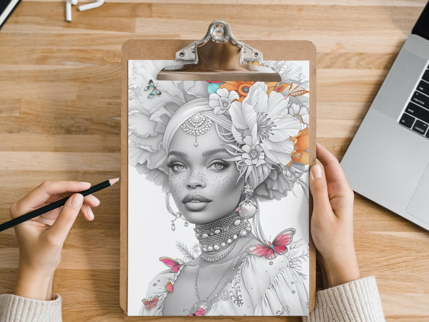 Hermosa mujer negra afroamericana, libro para colorear para adultos, belleza negra, colorear adultos, chicas hermosas, mujer negra, páginas para colorear de mujeres, negra