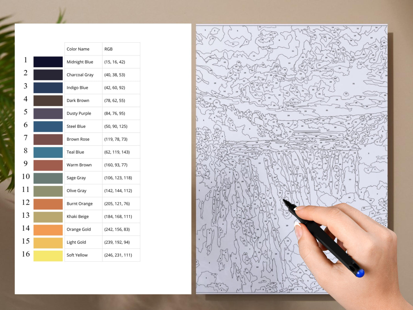 Libro para colorear paisajes por números – Volumen 2, Dibujos relajantes para adultos, Dibujos fáciles para colorear por números, Pósters de viajes, Arte de lugares emblemáticos del mundo