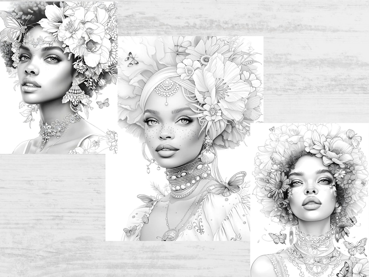 Hermosa mujer negra afroamericana, libro para colorear para adultos, belleza negra, colorear adultos, chicas hermosas, mujer negra, páginas para colorear de mujeres, negra