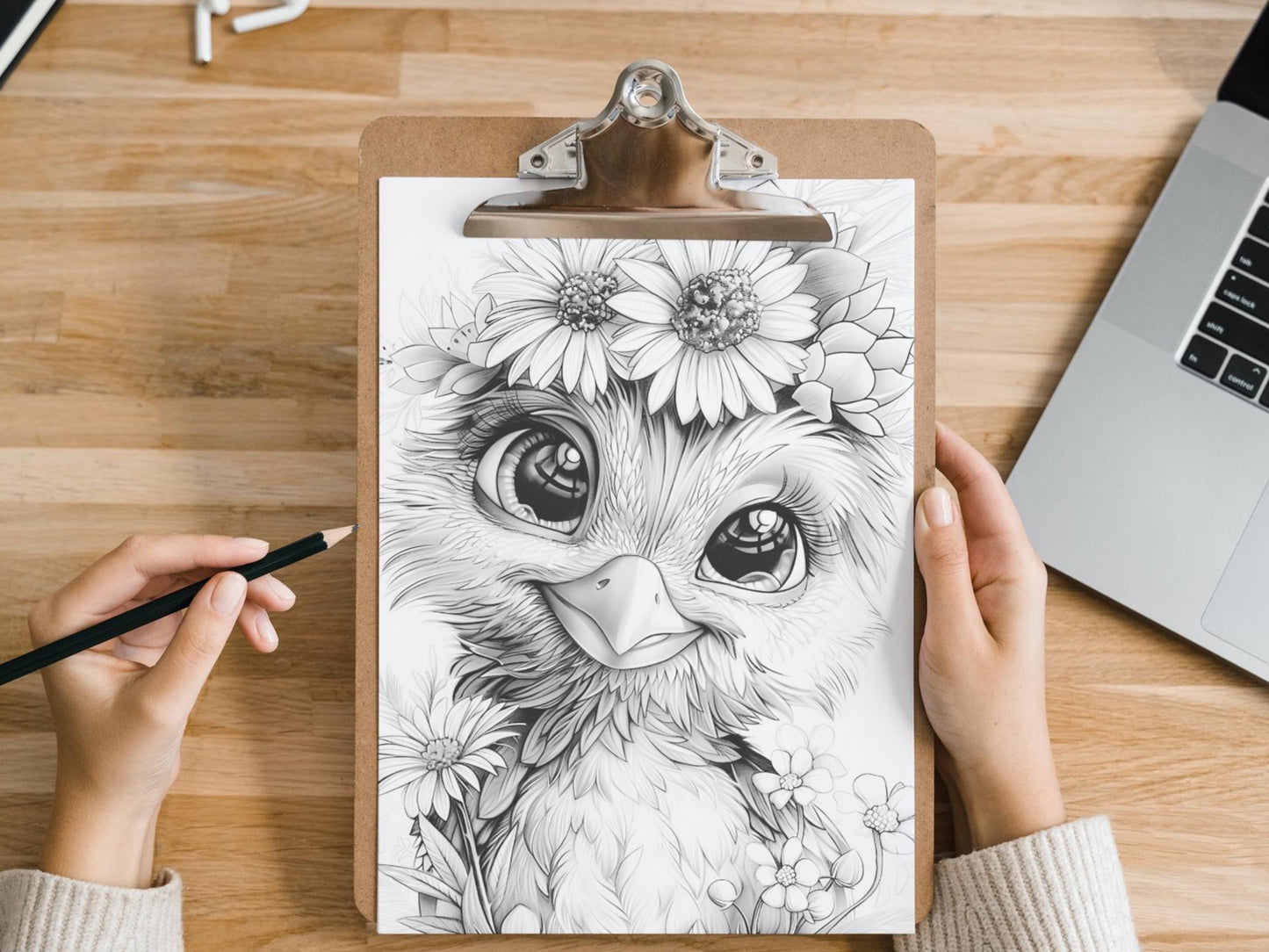 Páginas para colorear de pájaros para adultos, pájaros lindos para colorear, pájaros lindos en escala de grises, dibujos para colorear imprimibles, hermosa escala de grises, impresiones digitales, PDF