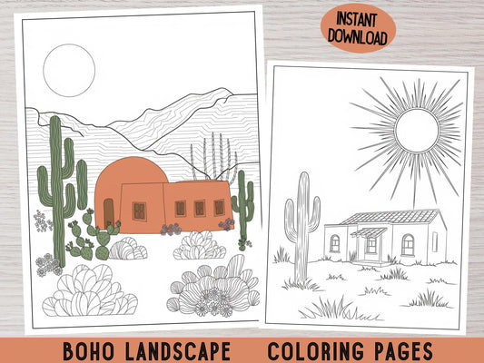 Páginas para colorear minimalistas, diseños sencillos para colorear, libro para colorear minimalista moderno, páginas para colorear minimalistas para adultos, páginas boho para imprimir