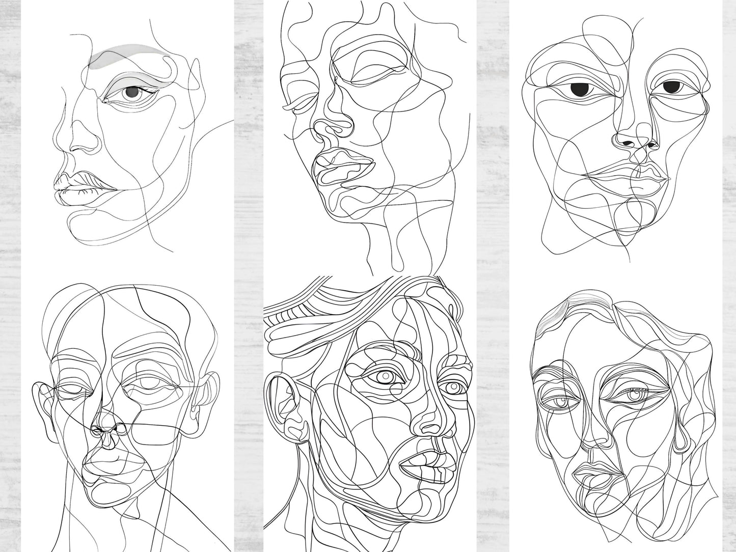 Dibujos para colorear de arte abstracto, caras abstractas, dibujos para colorear abstractos para imprimir, libro para colorear abstracto para adultos, diseño abstracto, dibujos para colorear