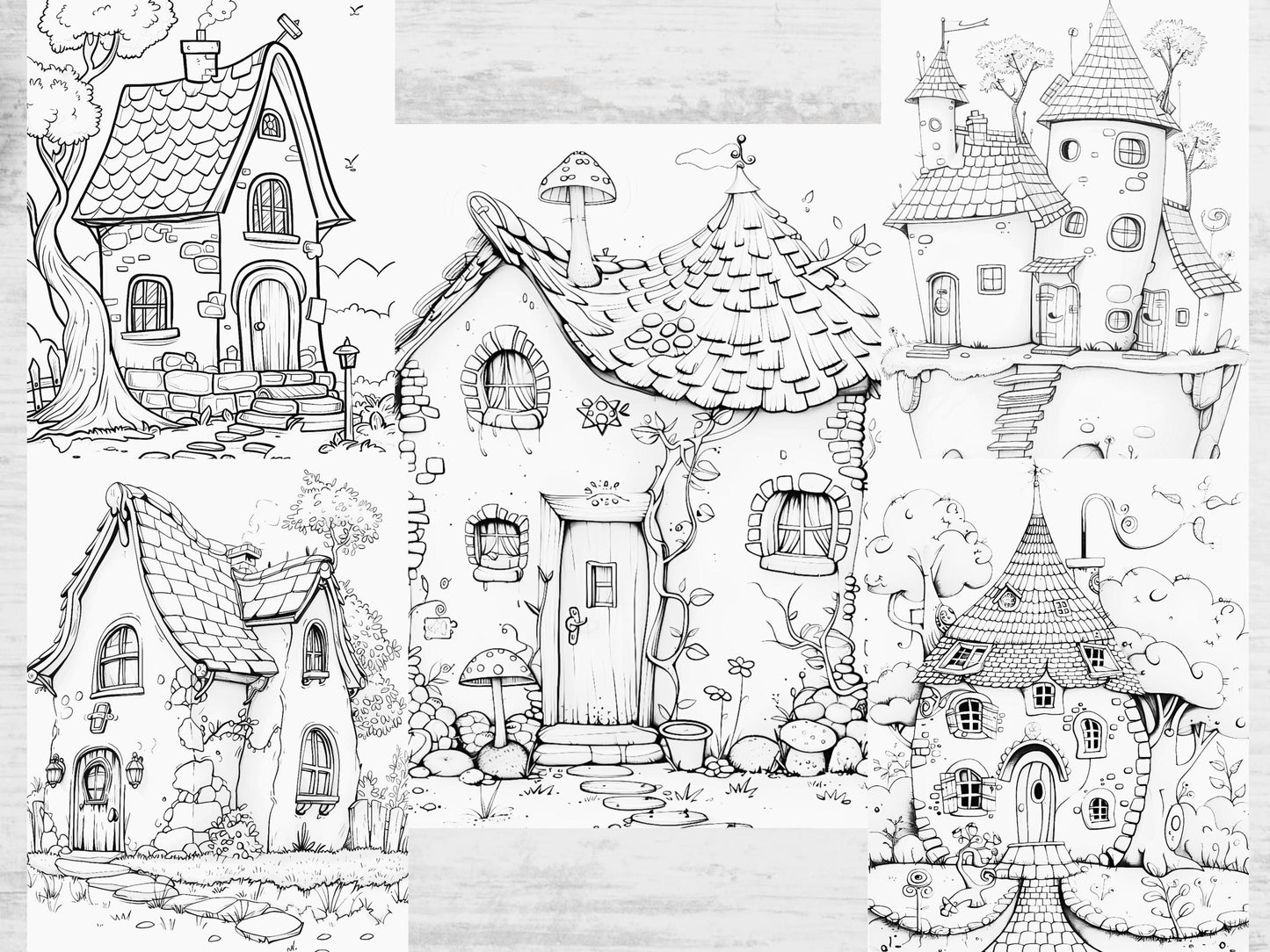 Dibujos para colorear con garabatos: divertidos diseños imprimibles para niños y adultos, dibujos para colorear con garabatos, lindo libro para colorear con descarga digital