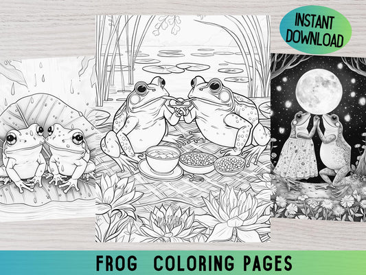 Dibujos para colorear de ranas, Dibujos para colorear de ranas para imprimir, Dibujos para colorear de ranas, Dibujos para colorear de ranas lindas, Dibujos para colorear acogedores, Dibujos para colorear digitales