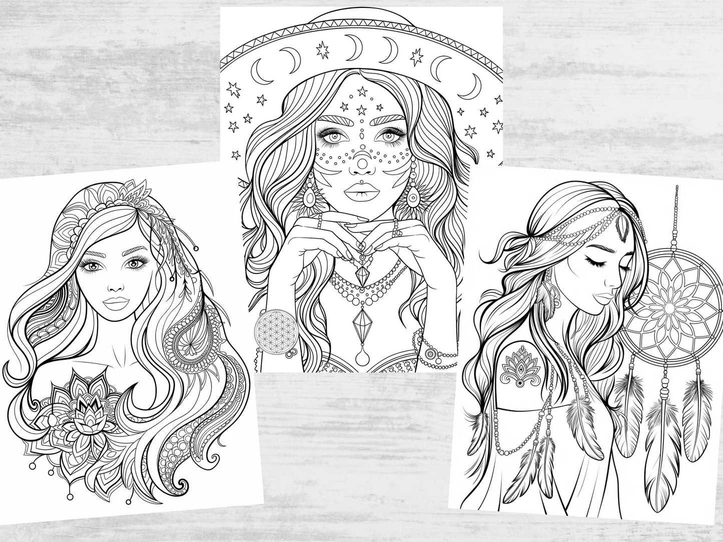 Mandalas para colorear para adultos / Mandalas fáciles para colorear / Arte imprimible para aliviar el estrés / Colorear terapia, mandalas relajantes, alivio del estrés