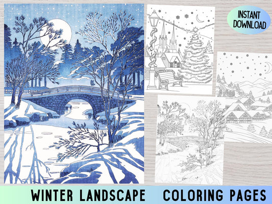 Dibujos para colorear de invierno, Dibujos para colorear de invierno para adultos, Dibujos para colorear de enero, Dibujos para colorear de invierno para Navidad, Dibujos para colorear de nieve, Dibujos para colorear de invierno