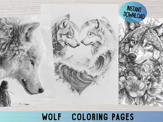 Dibujos de lobos para colorear, Dibujos de lobos para adultos, Dibujos de lobos lindos para colorear, Dibujos de lobos realistas para colorear, Dibujos para colorear para adultos, Dibujos para colorear de animales