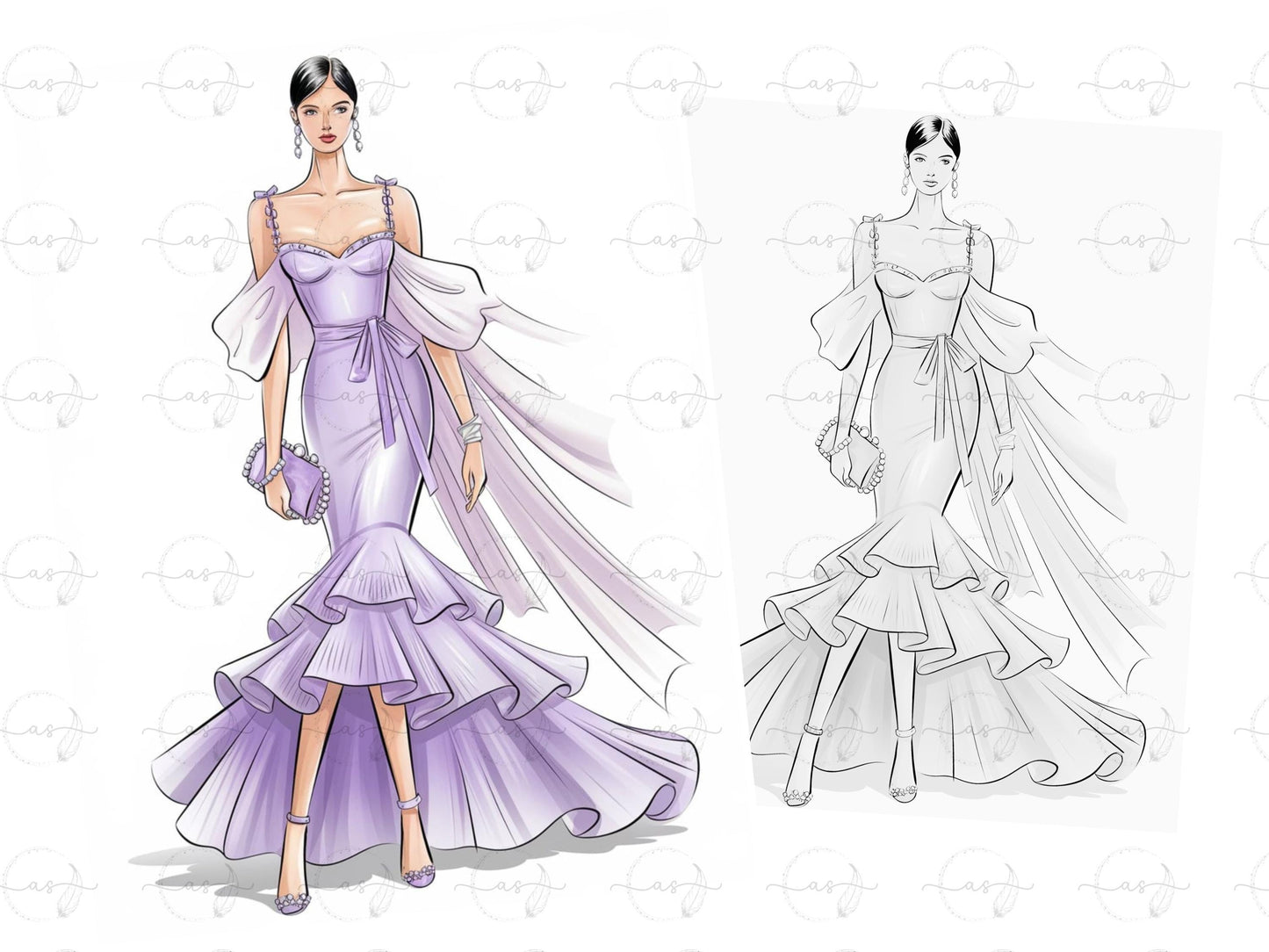 Coquette Fashion, Dibujos para colorear de moda, Dibujos para colorear de moda para adultos, Dibujos para colorear de moda para adultos, Libro para colorear de moda para adultos