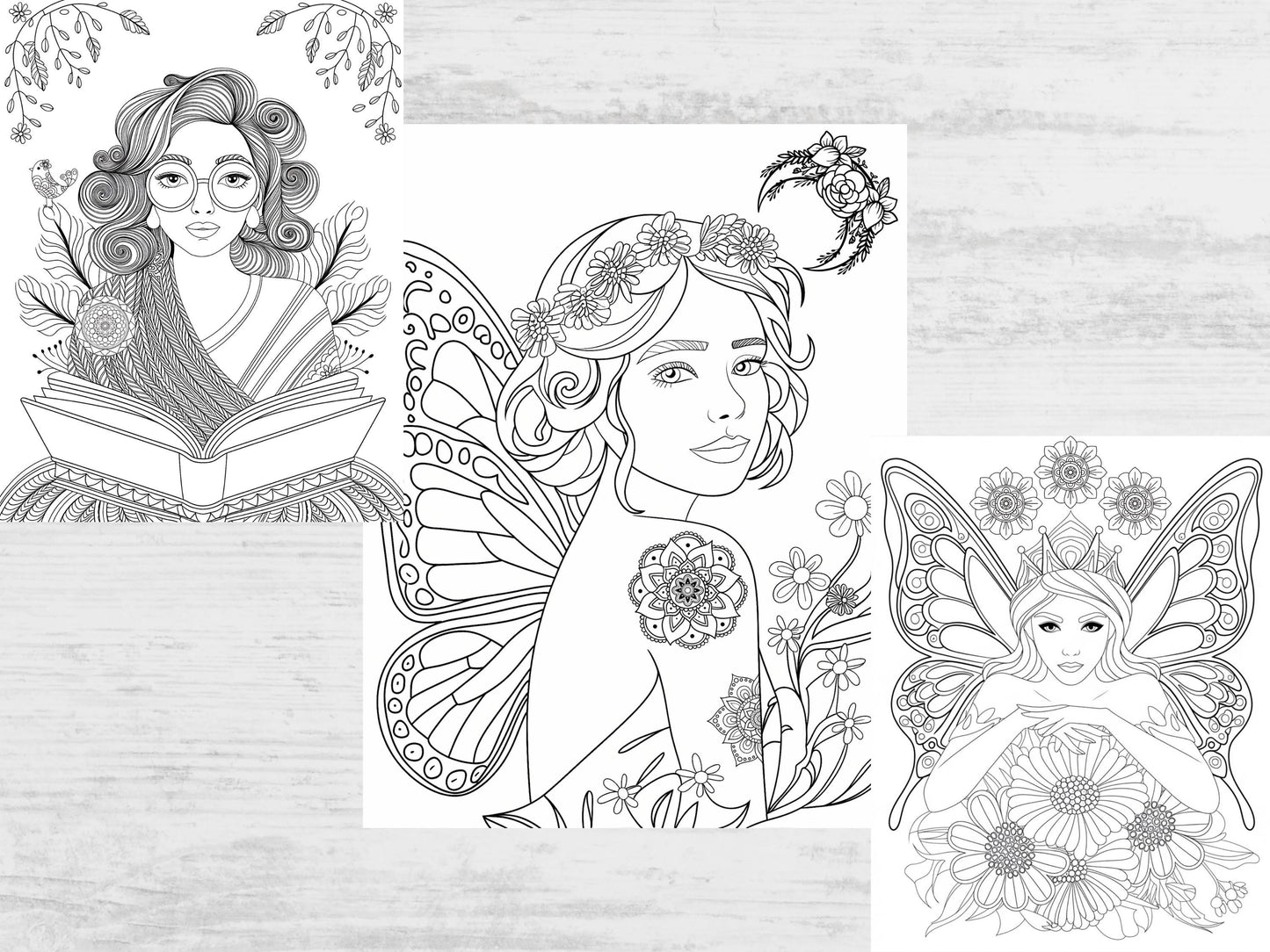 Mandalas para colorear para adultos / Mandalas fáciles para colorear / Arte imprimible para aliviar el estrés / Colorear terapia, mandalas relajantes, alivio del estrés