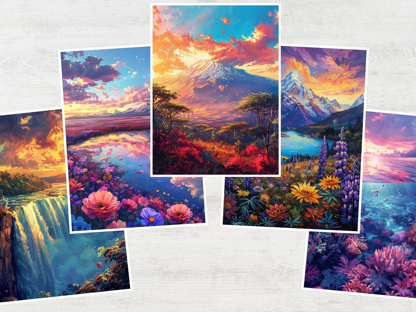 Libro para colorear paisajes por números – Volumen 2, Dibujos relajantes para adultos, Dibujos fáciles para colorear por números, Pósters de viajes, Arte de lugares emblemáticos del mundo