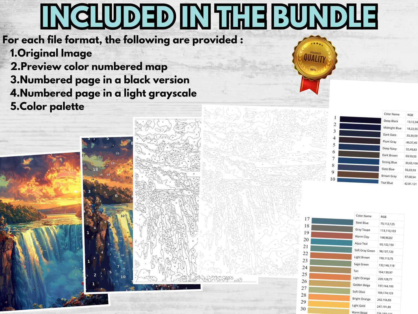 Libro para colorear paisajes por números – Volumen 2, Dibujos relajantes para adultos, Dibujos fáciles para colorear por números, Pósters de viajes, Arte de lugares emblemáticos del mundo