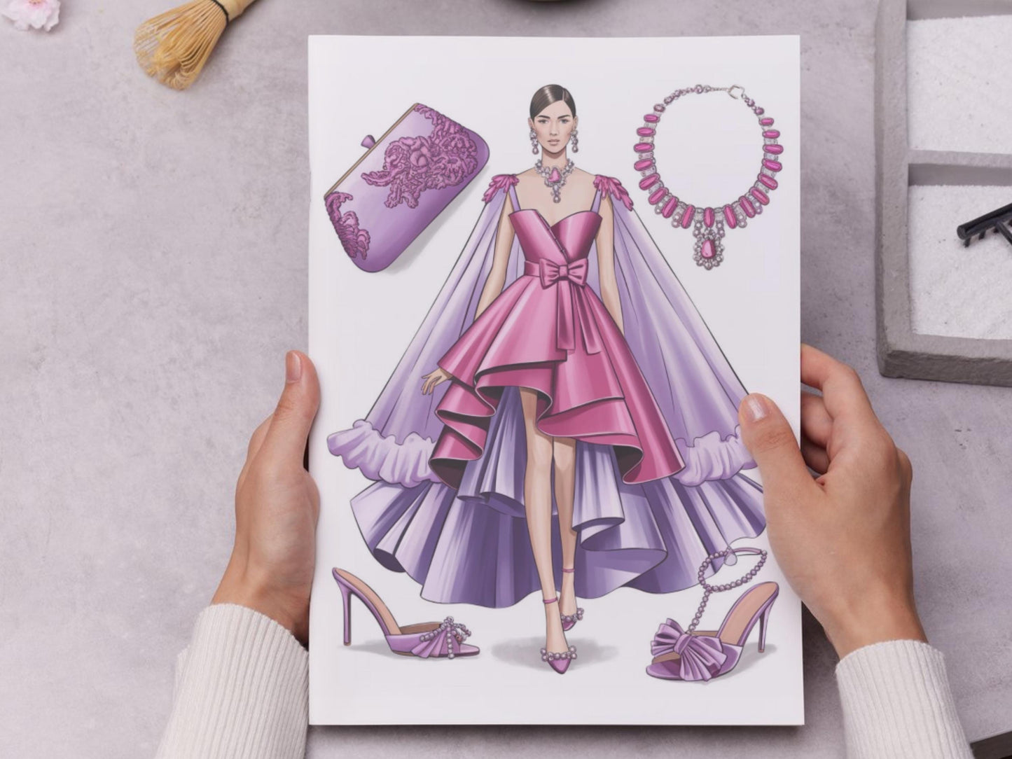 Coquette Fashion, Dibujos para colorear de moda, Dibujos para colorear de moda para adultos, Dibujos para colorear de moda para adultos, Libro para colorear de moda para adultos