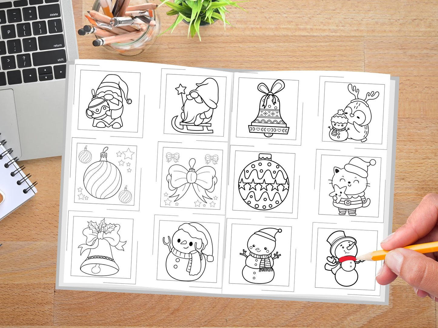 Hojas para colorear de Navidad, Hojas para colorear de Navidad para imprimir, Páginas para colorear de Navidad, Páginas para colorear de Navidad para adultos