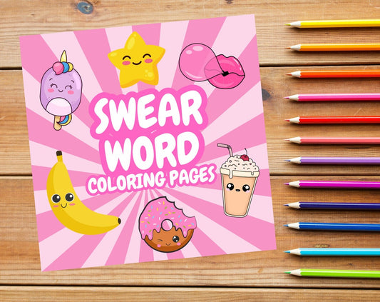 Swear words coloring pages
